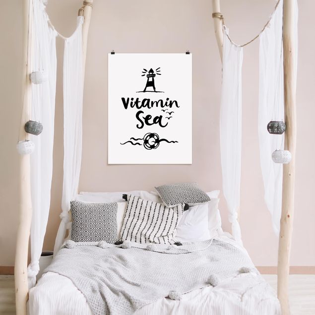 Posters ordspråk Vitamin Sea