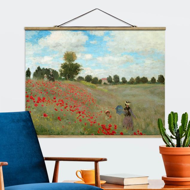 Tavlor vallmor Claude Monet - Poppy Field Near Argenteuil