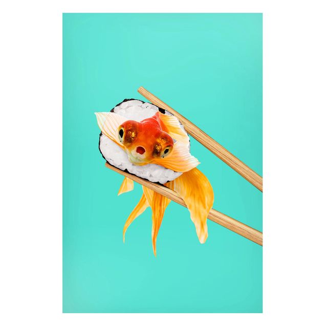 Kök dekoration Sushi With Goldfish