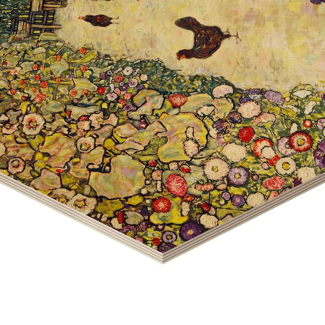 Tavlor Gustav Klimt - Garden Path with Hens