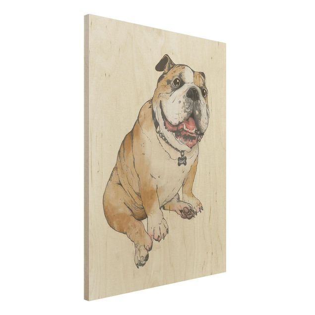 Kök dekoration Illustration Dog Bulldog Painting