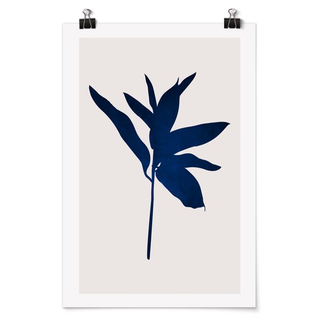 Tavlor blommor Graphical Plant World - Blue