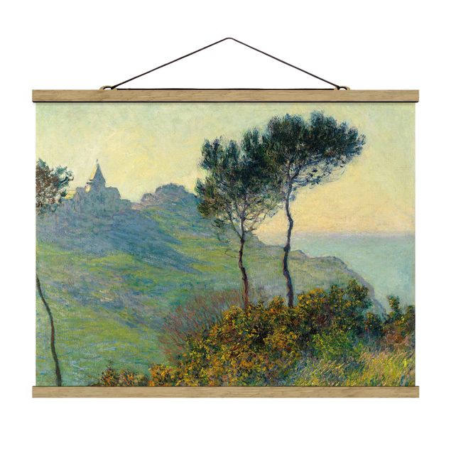 Konststilar Claude Monet - The Church Of Varengeville At Evening Sun
