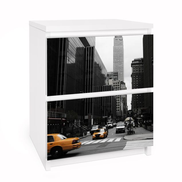 Självhäftande folier svart och vitt Empire State Building
