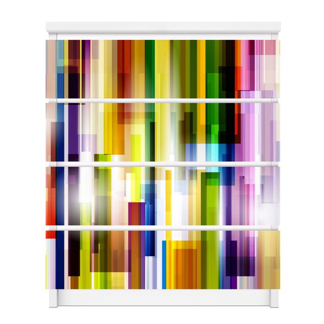 Självhäftande folier färgglada Rainbow Cubes