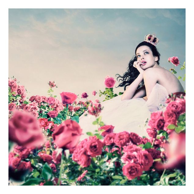 Möbelfolier Woman In The Rose Field