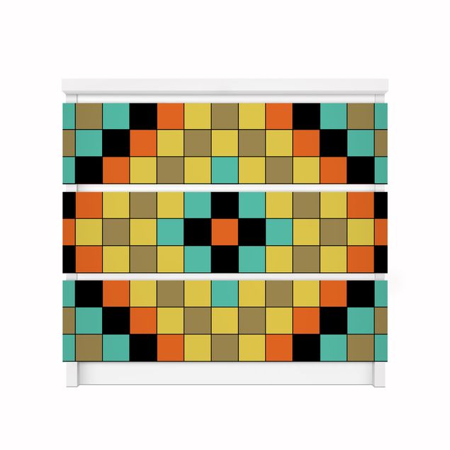 Självhäftande folier kakeloptik Colourful Mosaic