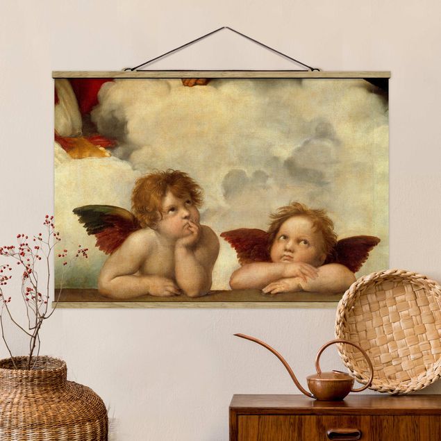 Konststilar Expressionism Raffael - Two Angels. Detail from The Sistine Madonna