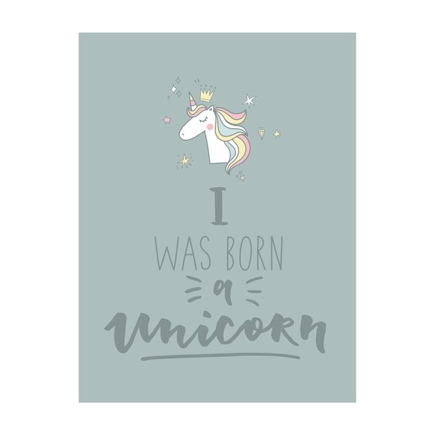 stor matta I Was Born A Unicorn