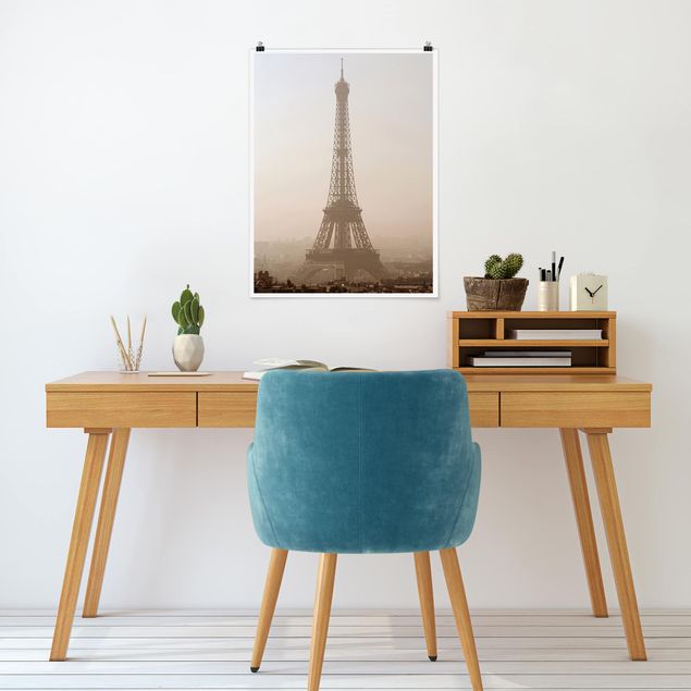 Posters arkitektur och skyline Tour Eiffel