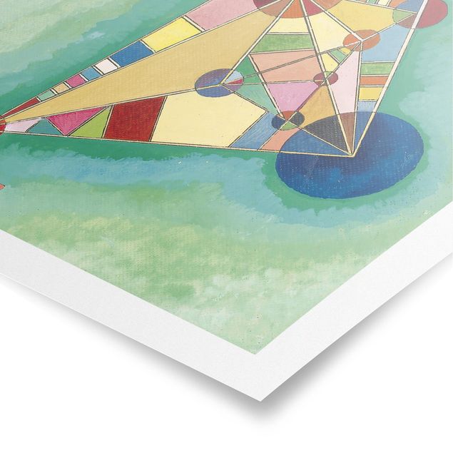 Posters konstutskrifter Wassily Kandinsky - Variegation in the Triangle