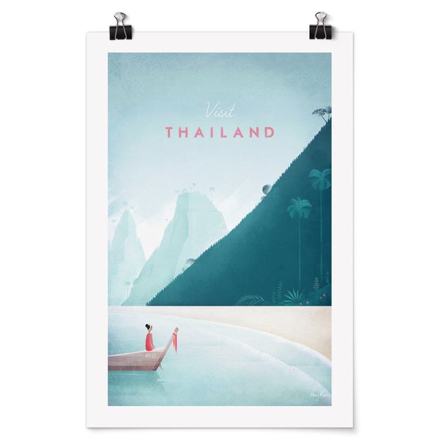 Tavlor stränder Travel Poster - Thailand