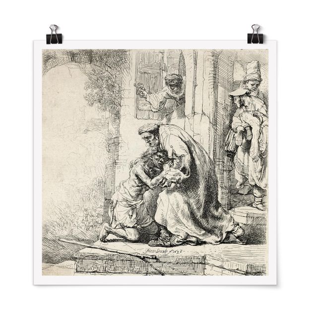Konstutskrifter Rembrandt van Rijn - The Return of the prodigal Son