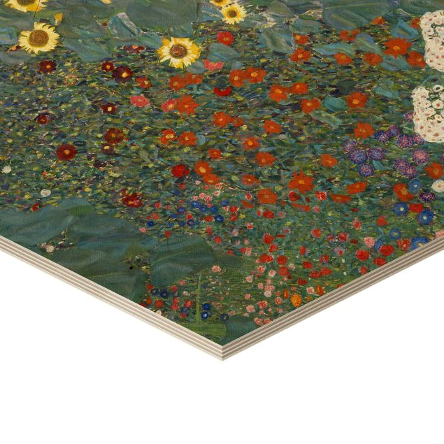 Tavlor Gustav Klimt - Garden Sunflowers