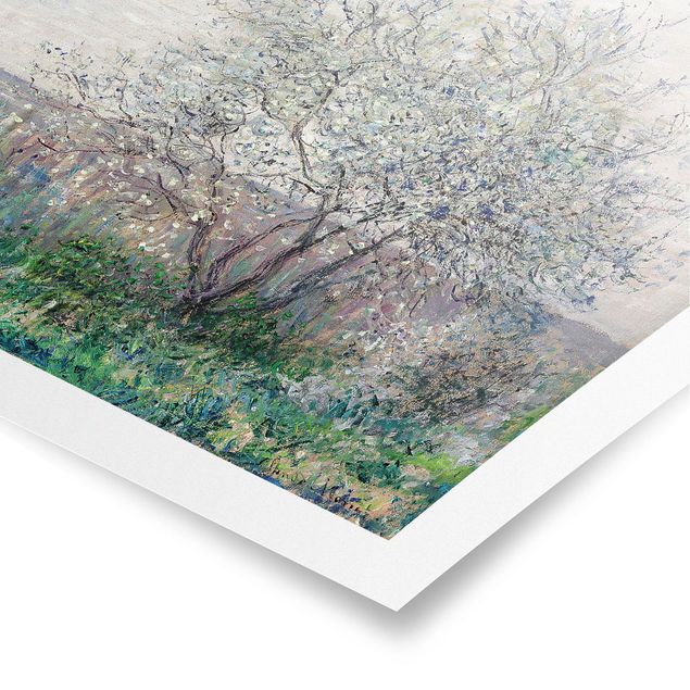Tavlor träd Claude Monet - Spring in Vétheuil