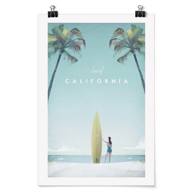 Tavlor hav Travel Poster - California