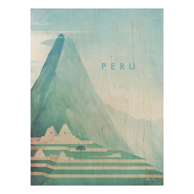 Trätavlor landskap Travel Poster - Peru