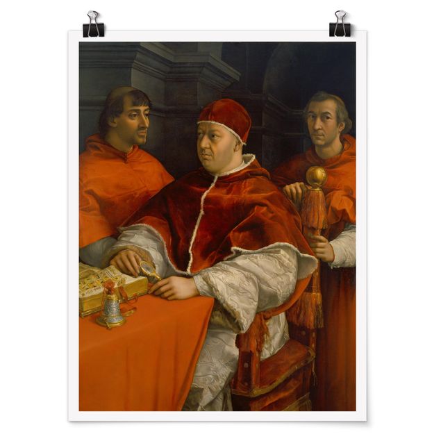 Konststilar Raffael - Portrait of Pope Leo X