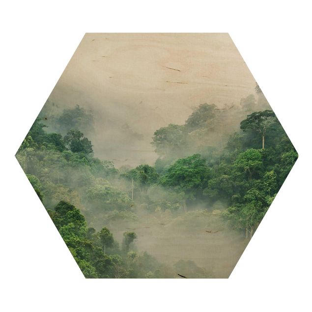 Hexagonala tavlor Jungle In The Fog