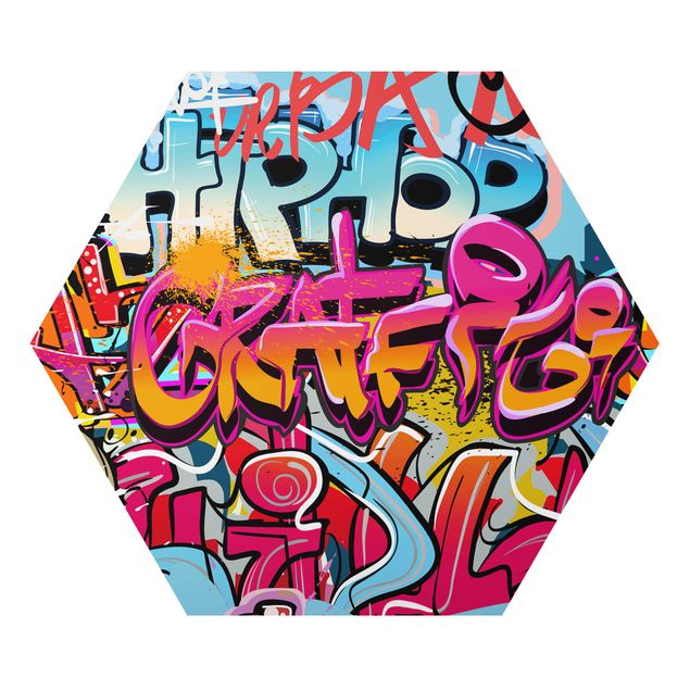 Tavlor färgglada Hip Hop Graffiti