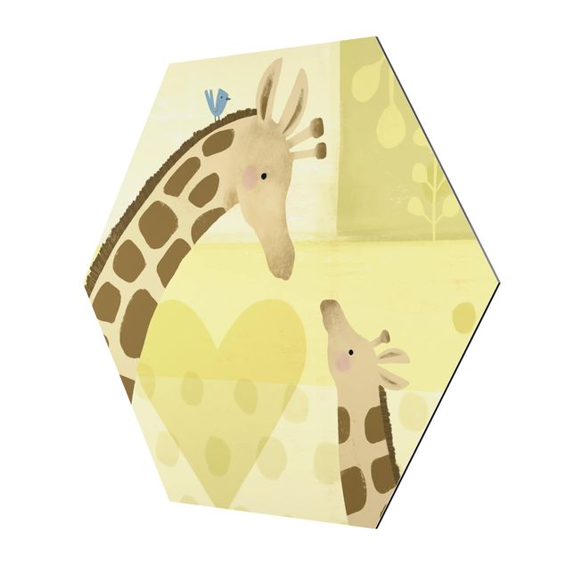 Tavlor gul Mum And I - Giraffes