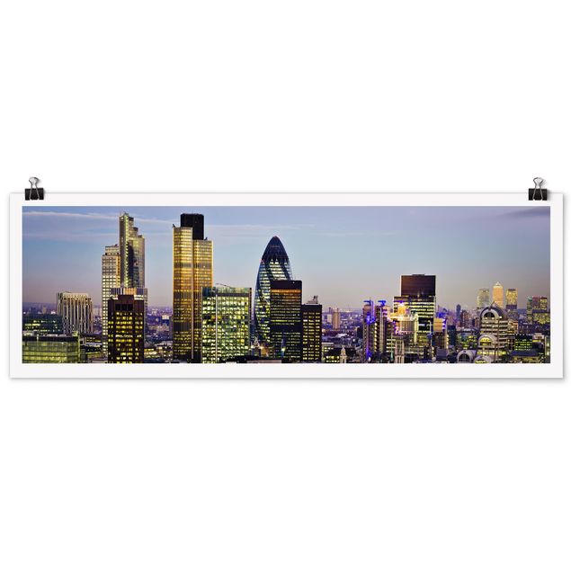 Tavlor arkitektur och skyline London City