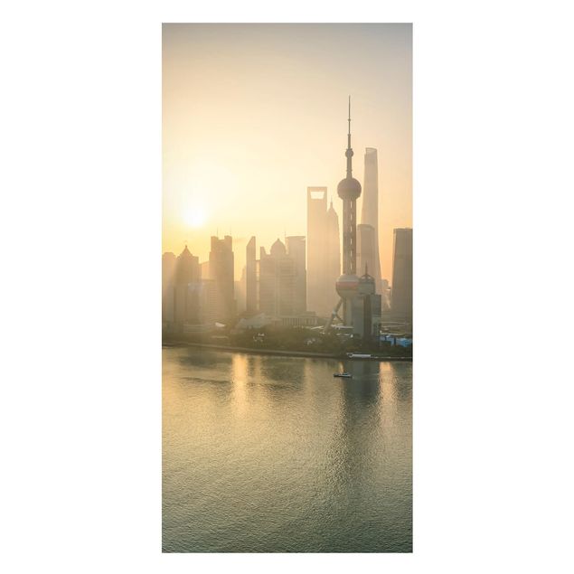 Tavlor arkitektur och skyline Pudong At Dawn