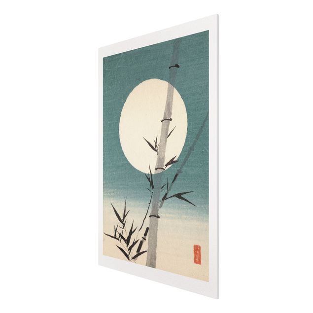 Tavlor landskap Japanese Drawing Bamboo And Moon