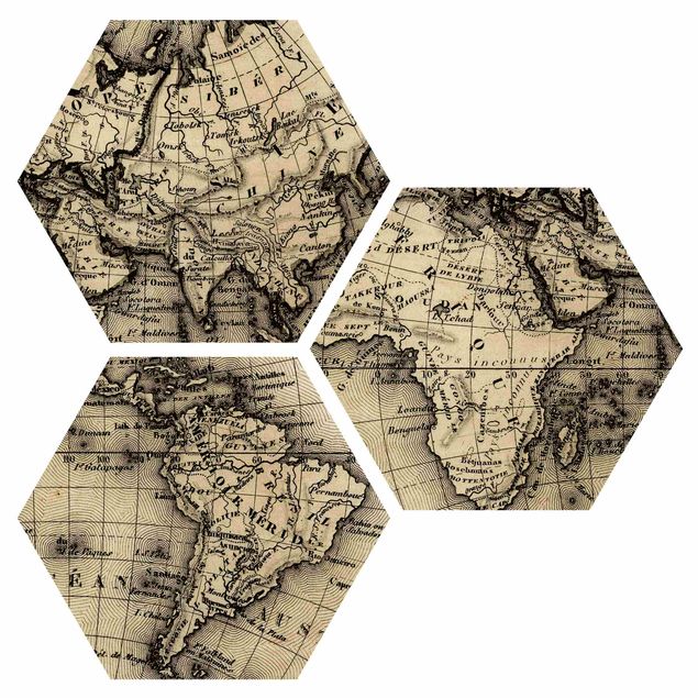 Hexagonala tavlor Old World Map Details