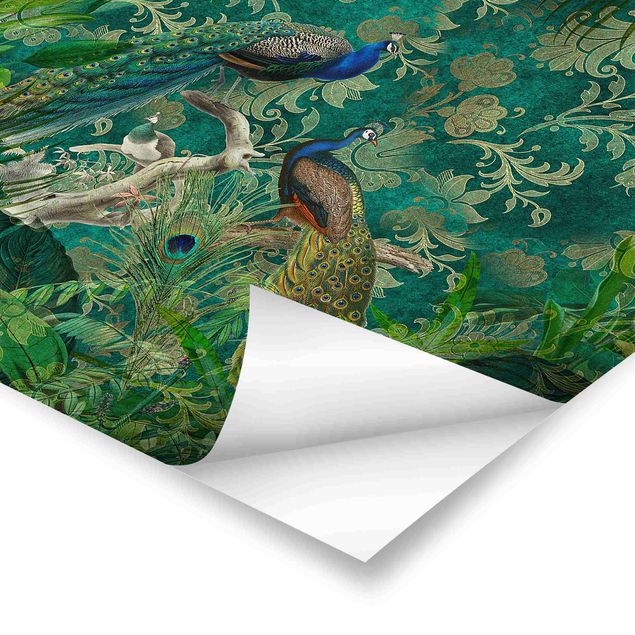 Tavlor Shabby Chic Collage - Noble Peacock II
