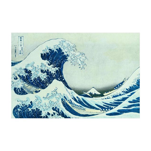 modern matta Katsushika Hokusai - The Great Wave At Kanagawa