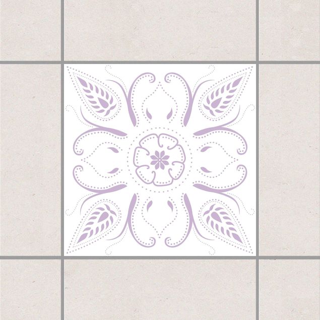 Kök dekoration Bandana White Lavender