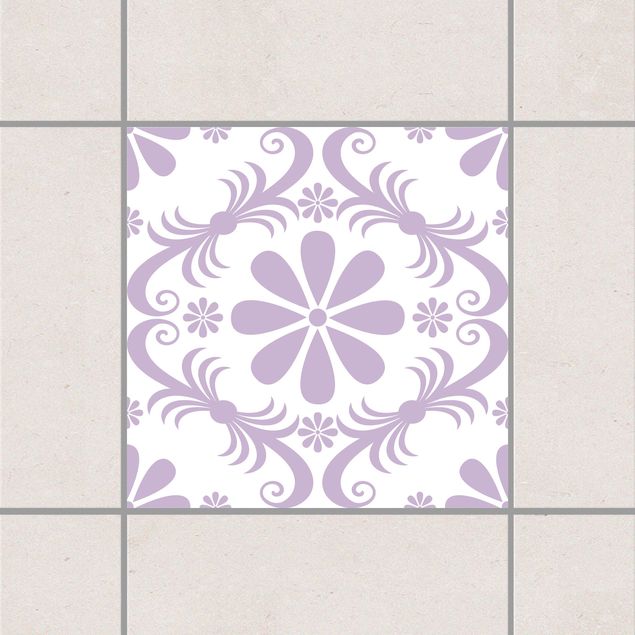 Kök dekoration Flower Design White Lavender