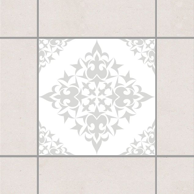 Kök dekoration Tile Pattern White Light Grey