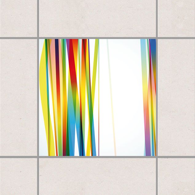 Kök dekoration Rainbow Stripes