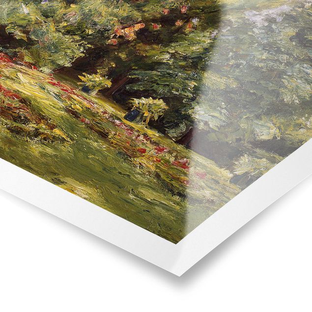 Tavlor landskap Max Liebermann - Flower Terrace Wannseegarten