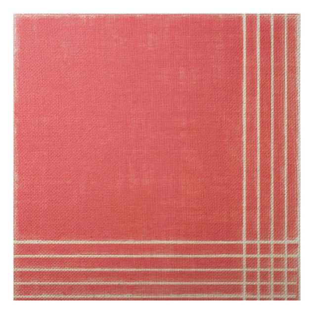 Tavlor abstrakt Lines Meeting On Red