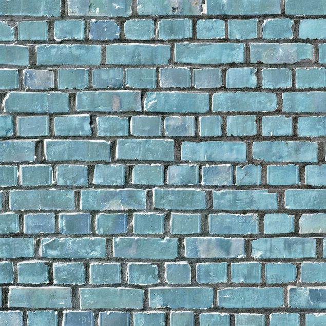 Självhäftande folier turkos Brick Tiles Turquoise