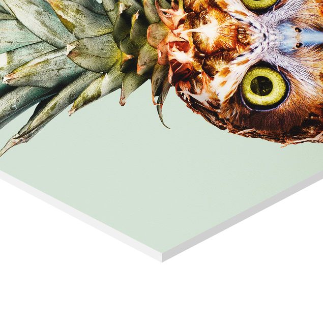 Hexagonala tavlor Pineapple With Owl