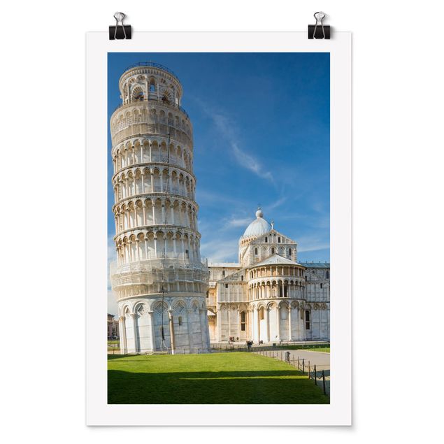 Tavlor arkitektur och skyline The Leaning Tower of Pisa