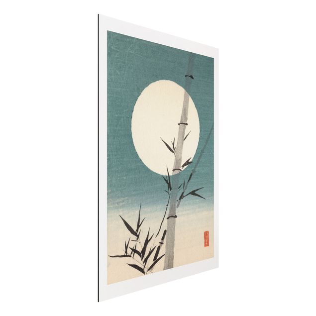 Kök dekoration Japanese Drawing Bamboo And Moon