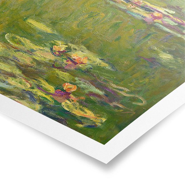 Posters blommor  Claude Monet - Green Waterlilies