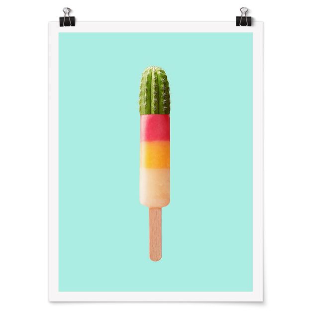 Tavlor modernt Popsicle With Cactus