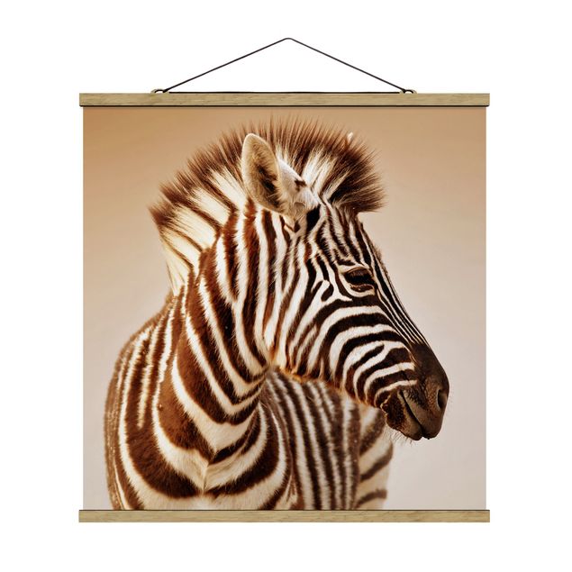 Tavlor modernt Zebra Baby Portrait