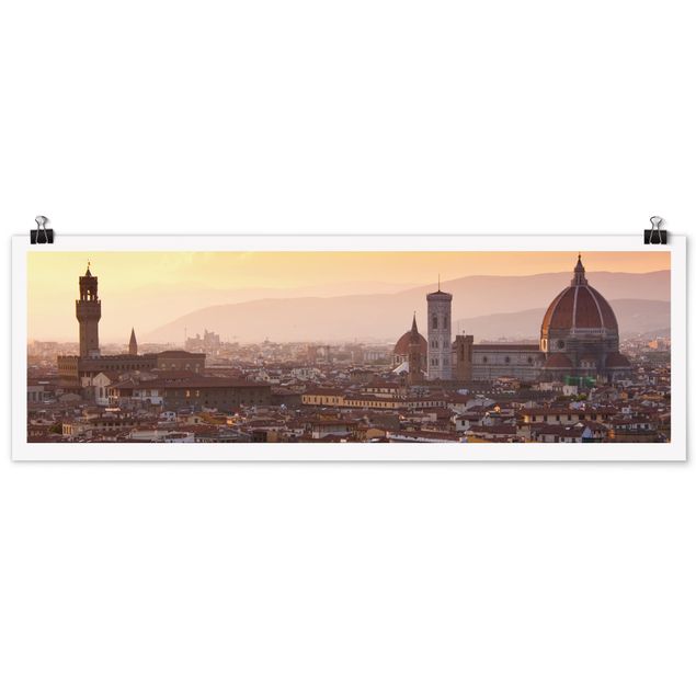 Tavlor arkitektur och skyline Florence