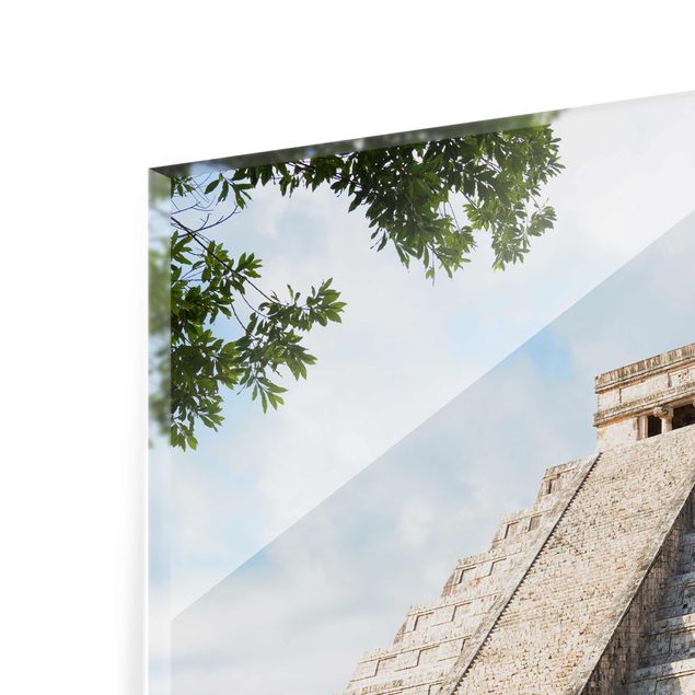 Tavlor arkitektur och skyline El Castillo Pyramid