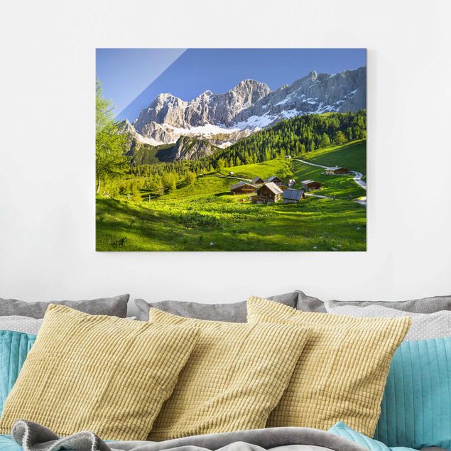Glastavlor bergen Styria Alpine Meadow