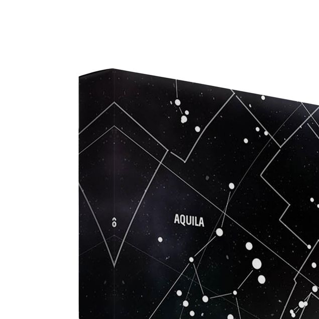 Canvastavlor Stellar Constellation Map Galactic Nebula
