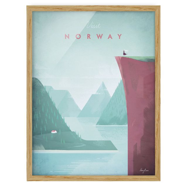 Tavlor landskap Travel Poster - Norway