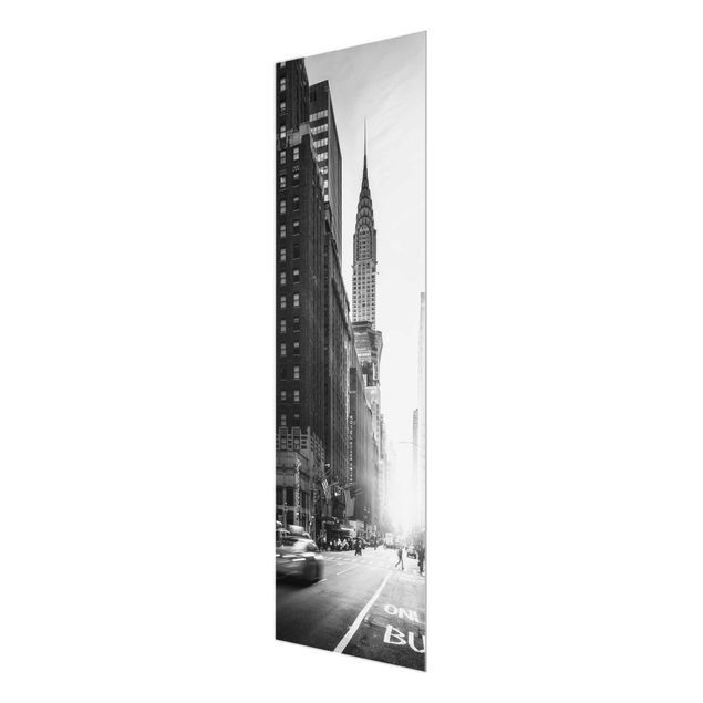 Glastavlor svart och vitt Lively New York